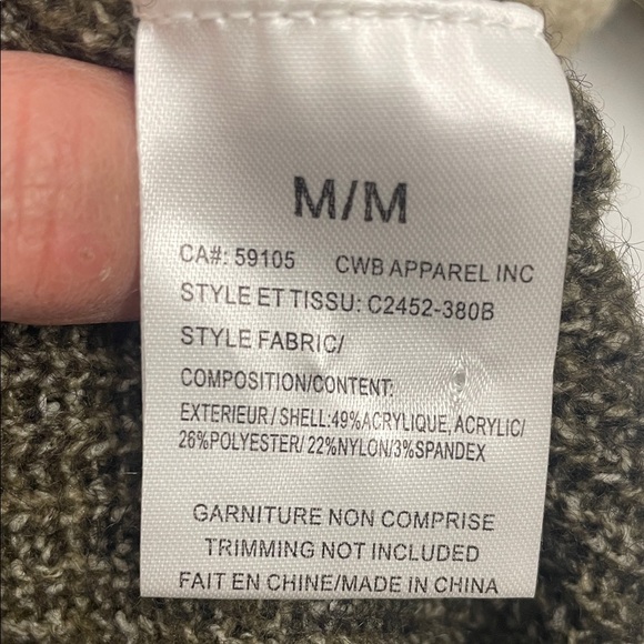 Charlie B Reversible Front Back Sweater Cardigan Ombré Green (Pine) Sz M - Picture 10 of 14